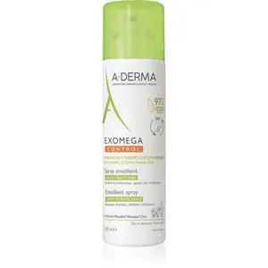 A-Derma Exomega Control Emollient spray hydratačný krém pre posilnenie ochrannej bariéry citlivej a atopickej pokožky v spreji 200 ml