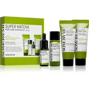 Some By Mi Super Matcha Pore Care Starter Kit darčeková sada pre stiahnutie pórov a matný vzhľad pleti
