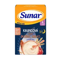 SUNAR mliečna krupicová kaša na dobrú noc škorica, jablko 210 g