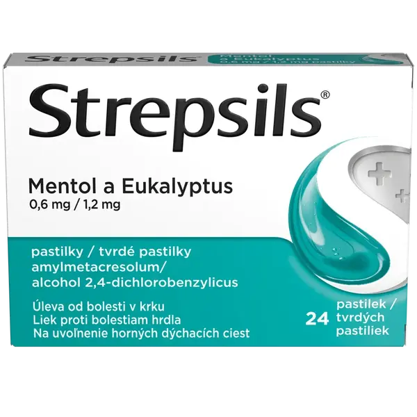 STREPSILS Mentol a Eukalyptus 24 pastiliek