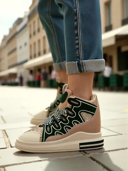 Resti High women's sports shoes with hidden wedge Oblaffi