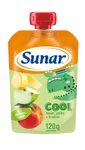 SUNAR Cool ovocná kapsička broskyňa, banán, jablko 12m+ 120 g