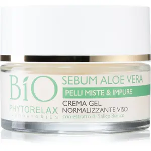 Phytorelax Laboratories Bio Sebum Aloe Vera hydratačný gél krém na redukciu mastnoty pleti 50 ml
