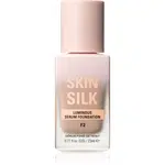 Makeup Revolution Skin Silk Serum Foundation ľahký make-up s rozjasňujúcim účinkom odtieň F2 23 ml