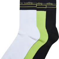 Loading Socks 3-Pack White/Black/Frozen Yellow