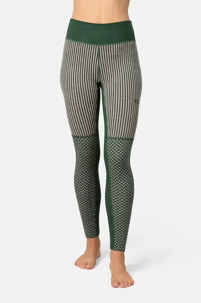 Funkční legíny Kari Traa SMEKKER zelená barva, 623843