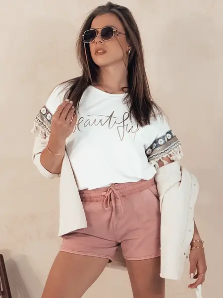 Dámske šortky CITYCHIC jasnoružové