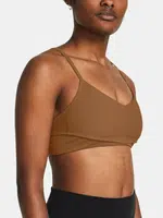 Hnedá dámska športová podprsenka Under Armour Meridian Rib Bralette