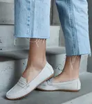 Gemre Gray eco-suede moccasins Cellarengo