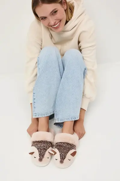 Pantofle Medicine dámské, béžová barva