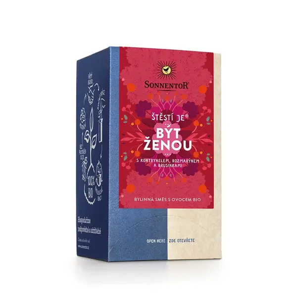 SONNENTOR Štěstí je být ženou BIO porcovaný čaj 18x1,7 g