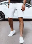 Biele pánske teplákové kraťasy Dstreet