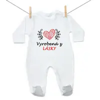 Boodyy Overal Vyrobená z lásky 80 (9-12 mesiacov)