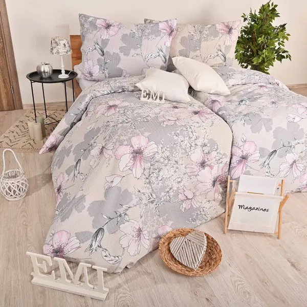 Obliečky krepové Isadora ružové EMI Štandardný set jednolôžko obsahuje 1x 140x200 + 1x 70x90