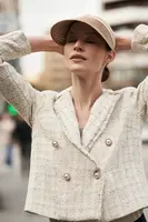 Marisse Women's Jacket L-Mr-4311 Off White