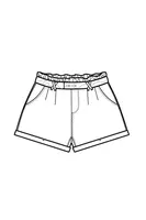 Marisse Women's Shorts L-Sh-4002 Off White
