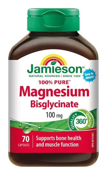 Jamieson Magnesium Bisglycinate 100mg