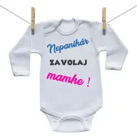 Boodyy Body s dlhým rukávom Nepanikár 80 (9-12 mesiacov)