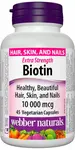 WEBBER NATURALS Biotin 10 000 mcg 45 vegetariánskych kapsúl
