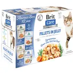 Brit Care Cat Fillets in jelly 4 příchutě 12x85 g