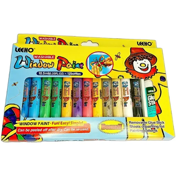 Farby na sklo 10,5 ml 12 ks-MOVEO