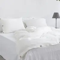 Ľanové obliečky Natur biele EMI Štandardný set jednolôžko obsahuje 1x 140x200 + 1x 70x90