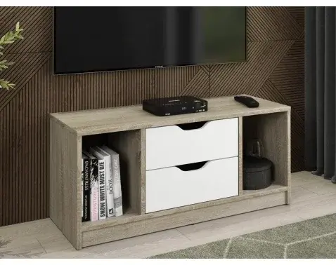 TV stolík Sten 100 cm, dub sonoma/biely%