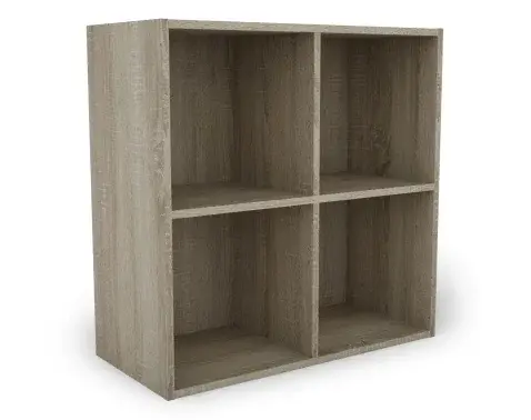 Nástenný regál so 4 priehradkami Jerry, dub sonoma%