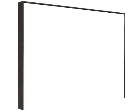 Paspartový rám k šatníkovej skrini Detroit, antracitová ocel%