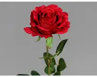 Umělá květina Růže 58 cm, červená