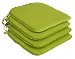 Súprava podsedákov na stoličky (4 ks) Bella 38x38 cm, zelená%