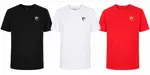 Fox rage tričko t-shirt set 3 kusů - černá červená bílá - xl