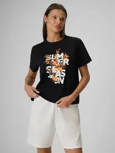 Dámské boxy tričko s potiskem 4f černá s