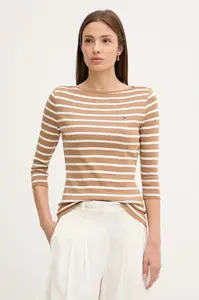 Tommy Hilfiger tričko s dlouhým rukávem dámské bavlněné