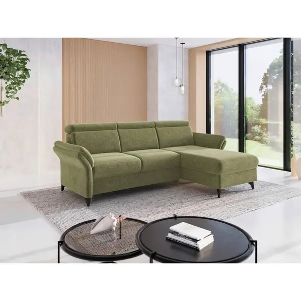 Sit & More ROHOVÁ SEDAČKA, textil, světle zelená