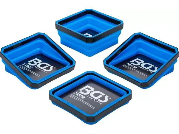 BGS Technic BGS 74502 Magnetické skládací misky - silikonové (Sada 4 dílů)