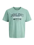 Jack & Jones Plus Tričko  tmavomodrá / mätová / biela