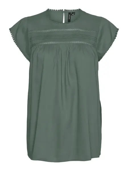 VERO MODA Blúzka 'Debbie'  tmavozelená