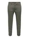 Only & Sons Chino nohavice 'ONSMark'  jedľová / šedobiela