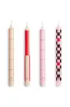 Sada svíček HAY Pattern Candle 2,2 x 24 cm 4-pack