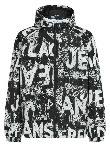 KARL LAGERFELD JEANS Prechodná bunda  čierna / biela