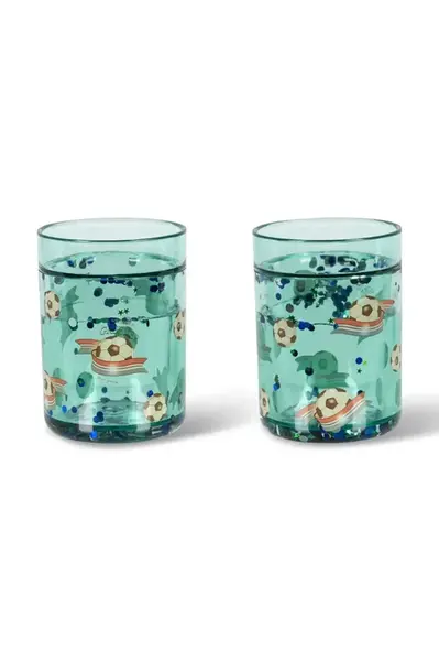 Konges Sløjd  Dětský hrnek  2 PACK GLITTER CUPS 2-pack