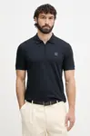 BOSS Orange polo pánské s bavlnou