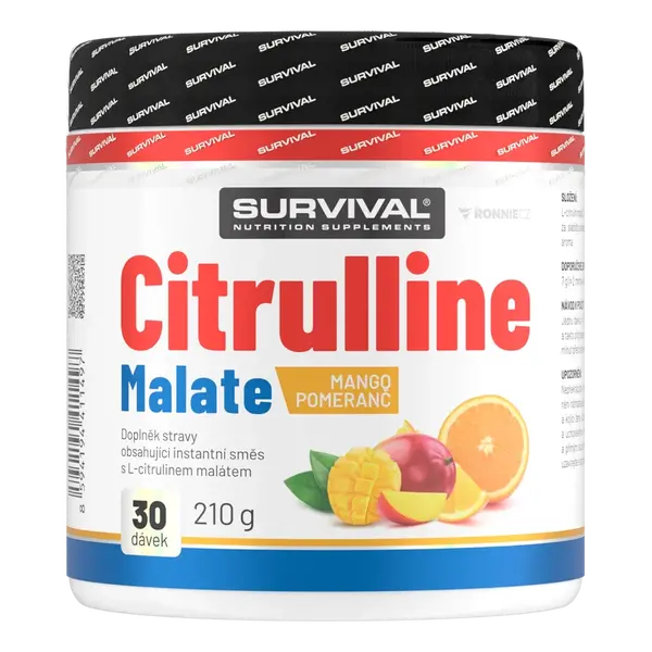 Survival Citrulline Malate 210 g mango-pomeranč