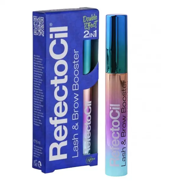 Sérum na řasy a obočí s dvojím účinkem RefectoCil Lash  a  Brow Booster 2in1 Vegan - 6 ml + dárek zdarma