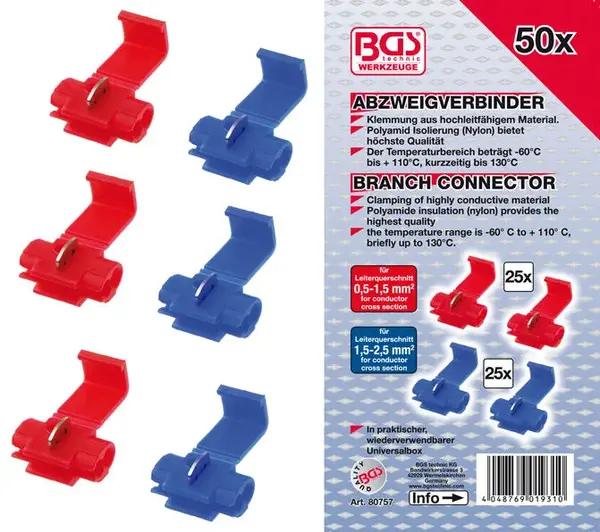 BGS technic konektory, sada 50 kusů (BGS1080757)