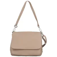 Dámská kožená crossbody kabelka pudrová - Delami Madleen