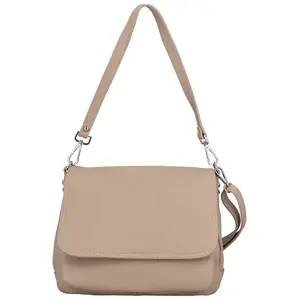 Dámská kožená crossbody kabelka pudrová - Delami Madleen