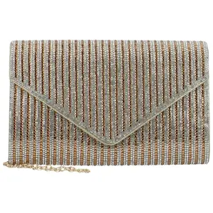 Dámské psaníčko zlaté - Michelle Moon Gezia