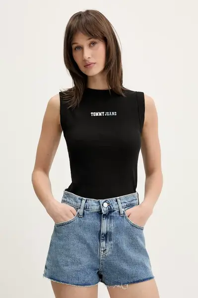 Tommy Jeans top dámský bavlněný s elastanem